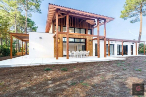 Biscarrosse Lac Villa de charme PMR climatisée avec vue sur le golf pour 8/10 personnes